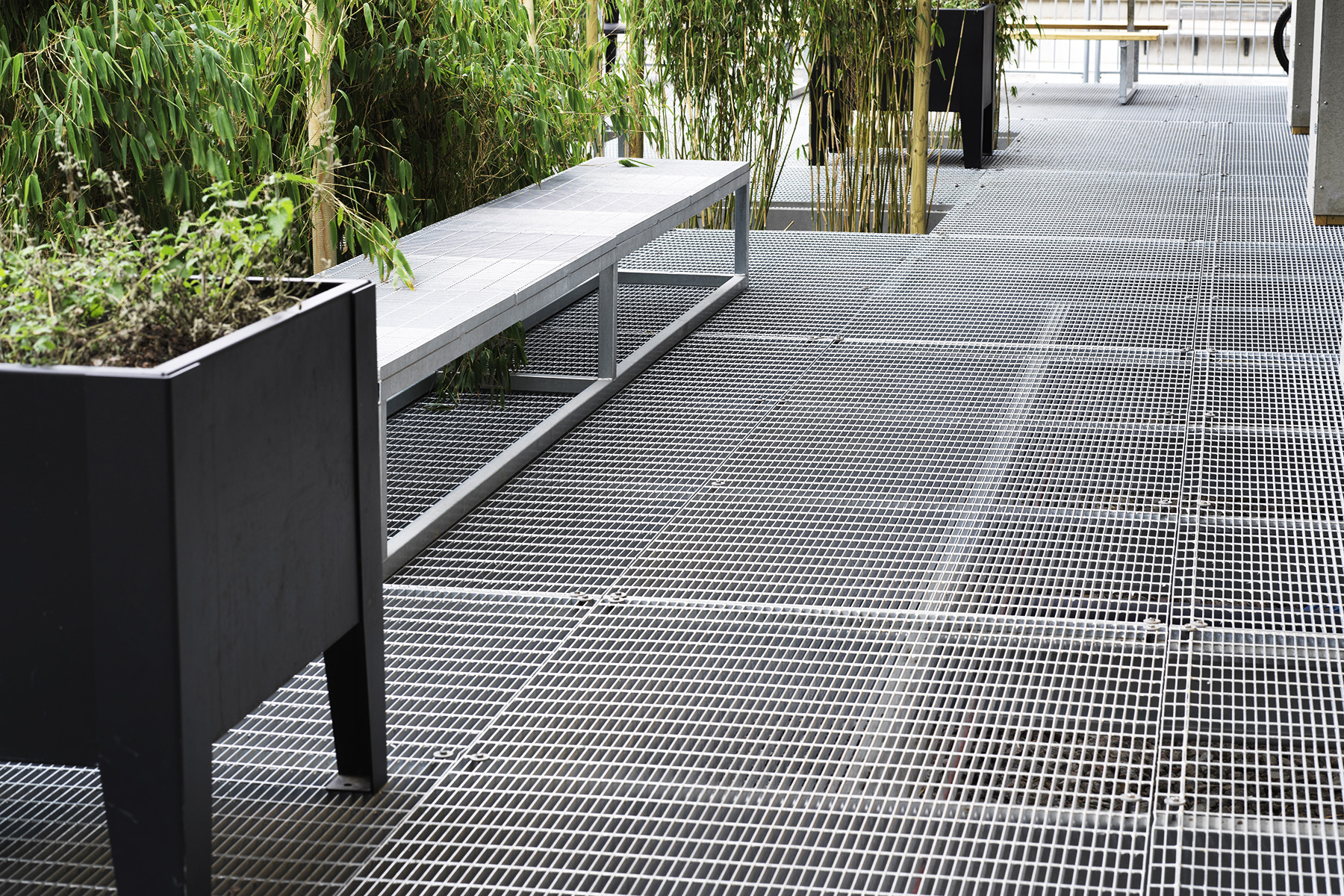 Gitterroste für Fußgängerverkehr