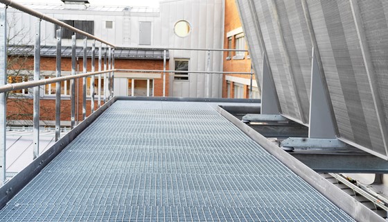 Gitterroste für Fußgängerverkehr