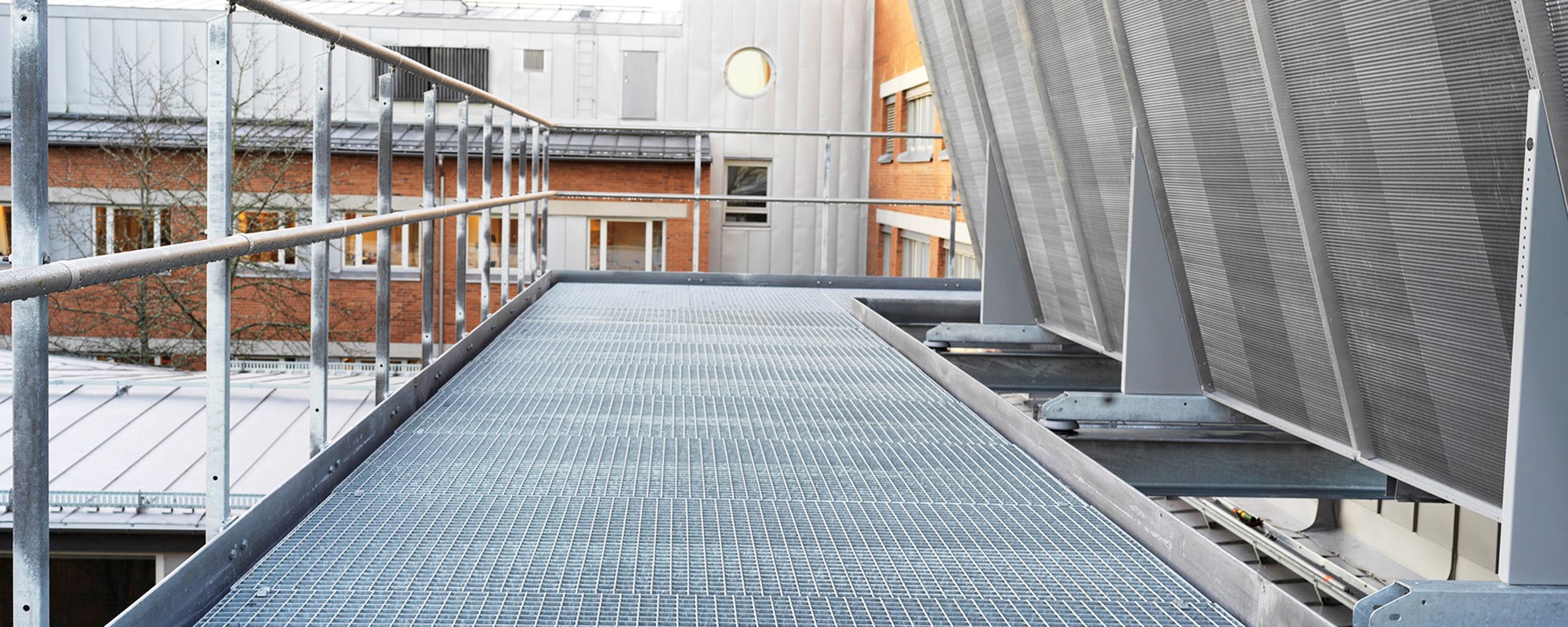 Gitterroste für Fußgängerverkehr