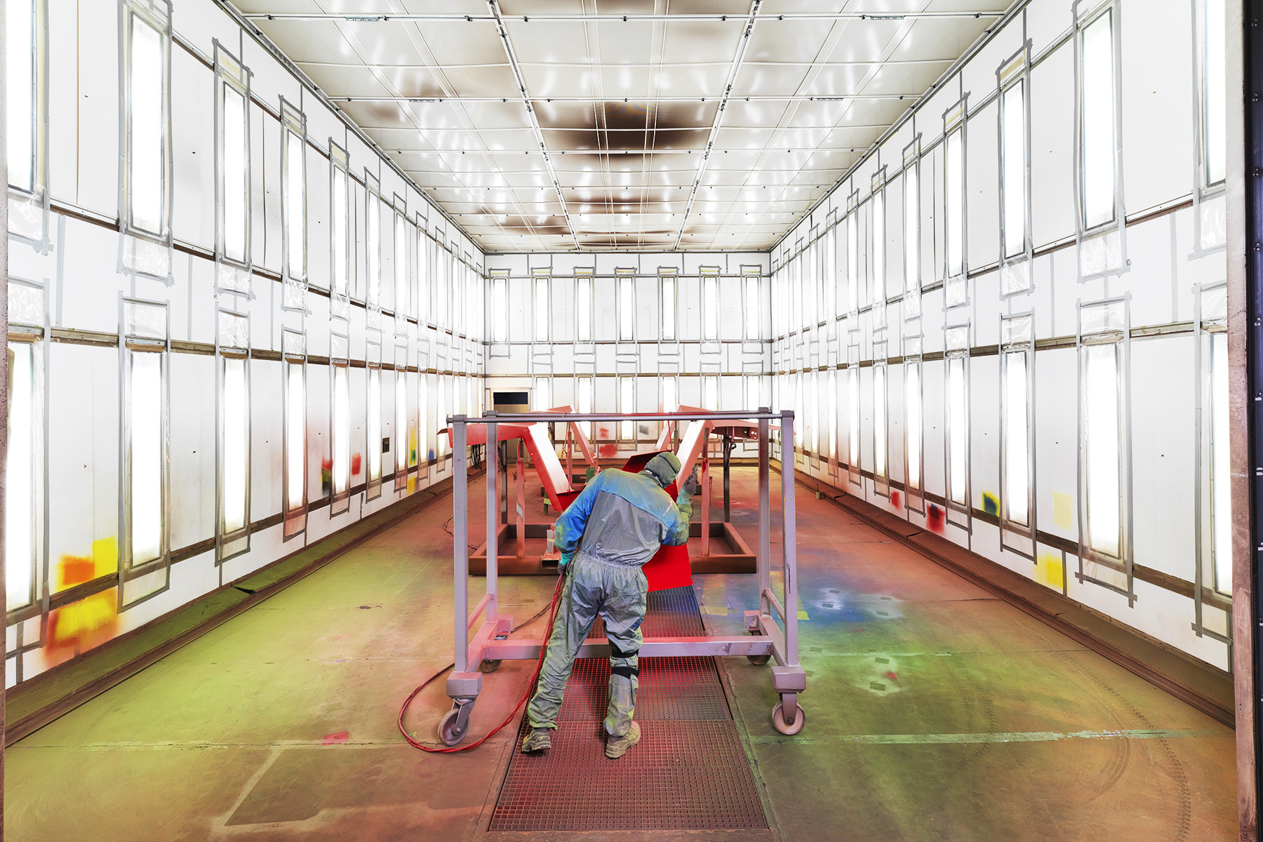 Lackierung von Blechteilen