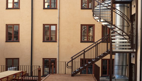 Spindeltreppe in feuerverzinkter Ausführung