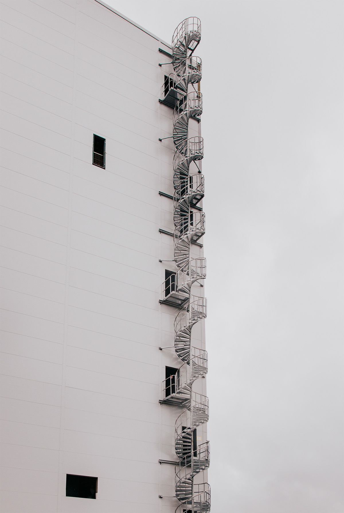 Die 40 Meter hohe Wendeltreppe